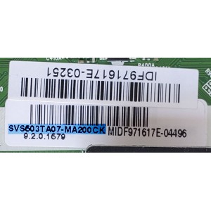 MAIN FUENTE PARA TV HKPRO / NUMERO DE PARTE SVS503TA07-MA200CK / 40-MT14A8-MAB2HG / PANEL LVF430HKDX E0065 / DISPLAY PT430CT03-14 VER.2.4 / MODELO HKP43R01	